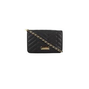 Bebe Sophia Black Quilted Crossbody Chain Purse